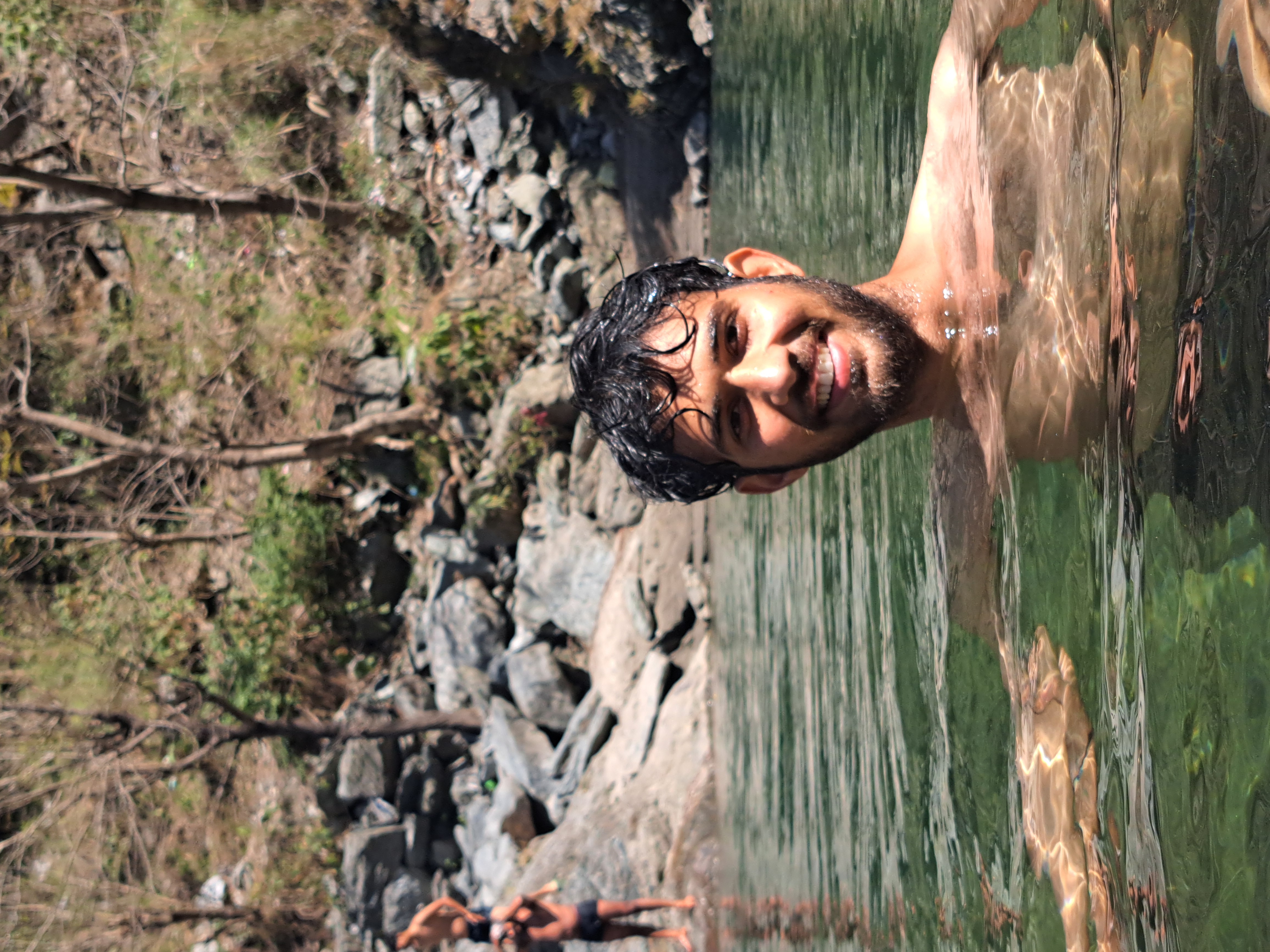 Chilling in the river